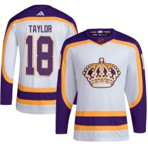 Dave Taylor Los Angeles Kings Adidas Men's Authentic Reverse Retro 2.0 Jersey - White