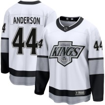 Mikey Anderson Los Angeles Kings Fanatics Branded Youth Premier Breakaway Alternate Jersey - White