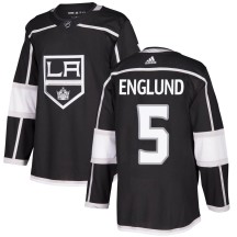 Andreas Englund Los Angeles Kings Adidas Youth Authentic Home Jersey - Black