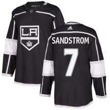 Tomas Sandstrom Los Angeles Kings Adidas Youth Authentic Home Jersey - Black