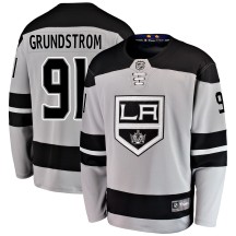 Carl Grundstrom Los Angeles Kings Fanatics Branded Youth Breakaway Alternate Jersey - Gray