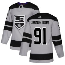 Carl Grundstrom Los Angeles Kings Adidas Youth Authentic Alternate Jersey - Gray