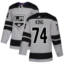 Dwight King Los Angeles Kings Adidas Youth Authentic Alternate Jersey - Gray