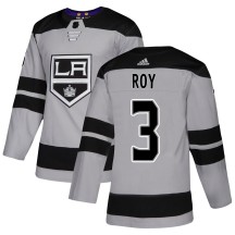 Matt Roy Los Angeles Kings Adidas Youth Authentic Alternate Jersey - Gray