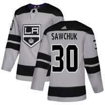 Terry Sawchuk Los Angeles Kings Adidas Youth Authentic Alternate Jersey - Gray