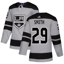 Billy Smith Los Angeles Kings Adidas Youth Authentic Alternate Jersey - Gray