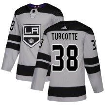 Alex Turcotte Los Angeles Kings Adidas Youth Authentic Alternate Jersey - Gray
