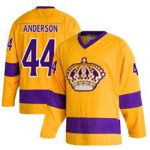 Mikey Anderson Los Angeles Kings Adidas Youth Authentic Classics Jersey - Gold
