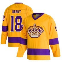 Bob Berry Los Angeles Kings Adidas Youth Authentic Classics Jersey - Gold