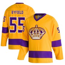 Quinton Byfield Los Angeles Kings Adidas Youth Authentic Classics Jersey - Gold
