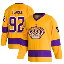 Brandt Clarke Los Angeles Kings Adidas Youth Authentic Classics Jersey - Gold