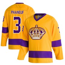Dion Phaneuf Los Angeles Kings Adidas Youth Authentic Classics Jersey - Gold