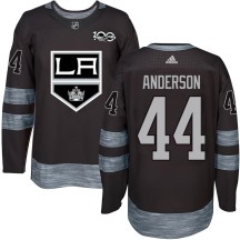Mikey Anderson Los Angeles Kings Men's Authentic 1917-2017 100th Anniversary Jersey - Black