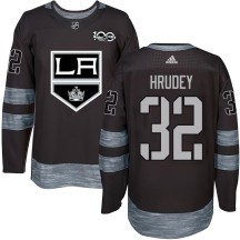 Kelly Hrudey Los Angeles Kings Men's Authentic 1917-2017 100th Anniversary Jersey - Black