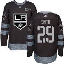 Billy Smith Los Angeles Kings Men's Authentic 1917-2017 100th Anniversary Jersey - Black