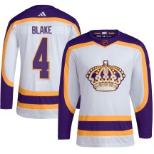 Rob Blake Los Angeles Kings Adidas Youth Authentic Reverse Retro 2.0 Jersey - White
