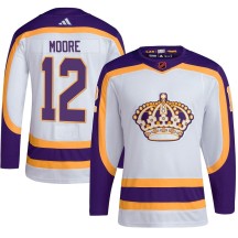 Trevor Moore Los Angeles Kings Adidas Youth Authentic Reverse Retro 2.0 Jersey - White