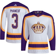 Dion Phaneuf Los Angeles Kings Adidas Youth Authentic Reverse Retro 2.0 Jersey - White