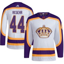 Robyn Regehr Los Angeles Kings Adidas Youth Authentic Reverse Retro 2.0 Jersey - White