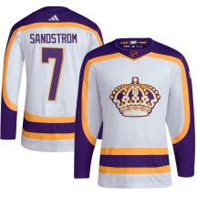 Tomas Sandstrom Los Angeles Kings Adidas Youth Authentic Reverse Retro 2.0 Jersey - White