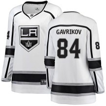Vladislav Gavrikov Los Angeles Kings Fanatics Branded Women's Breakaway Away Jersey - White