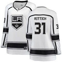 David Rittich Los Angeles Kings Fanatics Branded Women's Breakaway Away Jersey - White