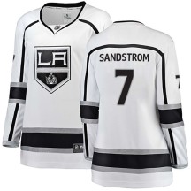 Tomas Sandstrom Los Angeles Kings Fanatics Branded Women's Breakaway Away Jersey - White