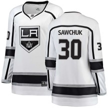 Terry Sawchuk Los Angeles Kings Fanatics Branded Women's Breakaway Away Jersey - White