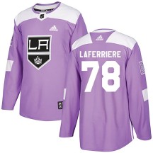Alex Laferriere Los Angeles Kings Adidas Men's Authentic Fights Cancer Practice Jersey - Purple