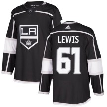 Trevor Lewis Los Angeles Kings Adidas Men's Authentic Home Jersey - Black