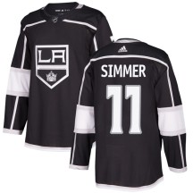 Charlie Simmer Los Angeles Kings Adidas Men's Authentic Home Jersey - Black