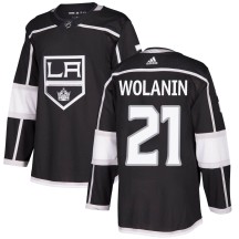 Christian Wolanin Los Angeles Kings Adidas Men's Authentic Home Jersey - Black