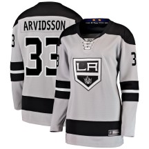 Viktor Arvidsson Los Angeles Kings Fanatics Branded Women's Breakaway Alternate Jersey - Gray