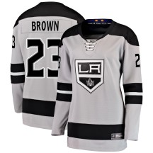 Dustin Brown Los Angeles Kings Fanatics Branded Women's Breakaway Gray Alternate Jersey - Brown