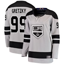 Wayne Gretzky Los Angeles Kings Fanatics Branded Women's Breakaway Alternate Jersey - Gray