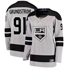 Carl Grundstrom Los Angeles Kings Fanatics Branded Women's Breakaway Alternate Jersey - Gray
