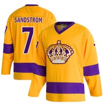 Tomas Sandstrom Los Angeles Kings Adidas Men's Authentic Classics Jersey - Gold