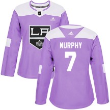 Mike Murphy Los Angeles Kings Adidas Women's Authentic Fights Cancer Practice Jersey - Purple