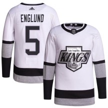 Andreas Englund Los Angeles Kings Adidas Men's Authentic 2021/22 Alternate Primegreen Pro Player Jersey - White