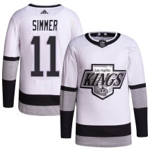 Charlie Simmer Los Angeles Kings Adidas Men's Authentic 2021/22 Alternate Primegreen Pro Player Jersey - White