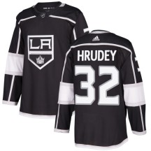 Kelly Hrudey Los Angeles Kings Adidas Men's Authentic Jersey - Black