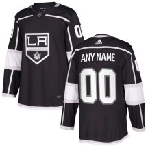 Custom Los Angeles Kings Adidas Youth Authentic Home Jersey - Black