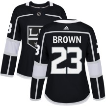Dustin Brown Los Angeles Kings Adidas Women's Authentic Home Jersey - Black