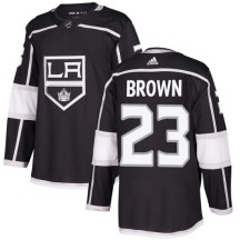 Dustin Brown Los Angeles Kings Adidas Youth Authentic Home Jersey - Black