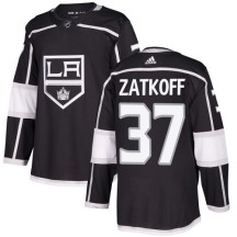 Jeff Zatkoff Los Angeles Kings Adidas Youth Authentic Home Jersey - Black