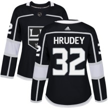 Kelly Hrudey Los Angeles Kings Adidas Women's Authentic Home Jersey - Black