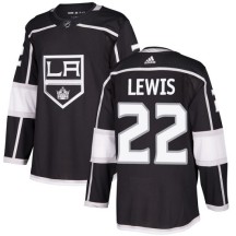Trevor Lewis Los Angeles Kings Adidas Youth Authentic Home Jersey - Black