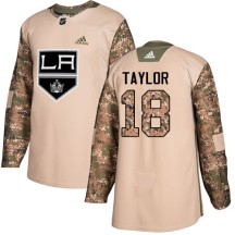 Dave Taylor Los Angeles Kings Adidas Men's Authentic Veterans Day Practice Jersey - Camo