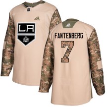 Oscar Fantenberg Los Angeles Kings Adidas Youth Authentic Veterans Day Practice Jersey - Camo
